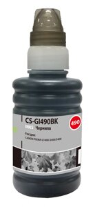Чернила Cactus CS-GI490BK, 100 мл, черный, совместимые для Canon PIXMA G1400/G2400/G3400