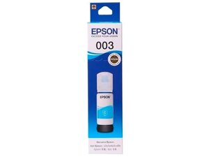 Чернила Epson 003, 65 мл, голубой, оригинальные для Epson L3100/3101/3110/3150/3151/3156/3160/3260/3266/5190/5290 (C13T00V298)