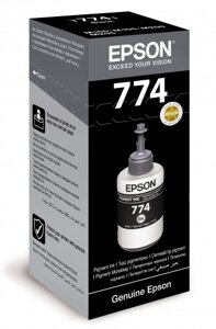 Чернила Epson T7741, 140 мл, черный, оригинальные для Epson M100 / M105 / M200 (C13T77414A/C13T774198)