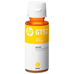 Чернила HP GT52, 70 мл, желтый, оригинальные для DeskJet GT 5810/GT 5820, Ink Tank 315/415/319/419 (M0H56AE/M0H56AA)