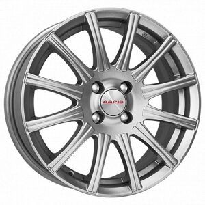 Диски R15 4x100 6J ET45 D67,1 K&K Сиеста (КС474) Дарк платинум