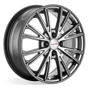 Диски R16 4x100 6J ET37 D60,1 Rapid Меандр-ориг, КС879) дарк платинум