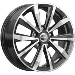 Диски R16 5x112 6,5J ET46 D57,1 К&К Skoda Octavia (КС974) Алмаз черный