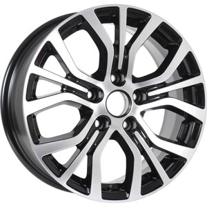 Диски R16 5x114,3 6,5J ET38 D67,1 KDW KD1633 (16_Outlander) (КС736) Black Front Polished