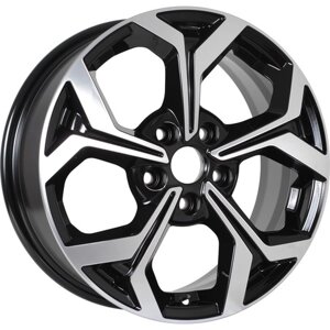 Диски R16 5x114,3 6,5J ET50 D67,1 KDW KD1639 (16_ceed CD) (кс878) black front polished