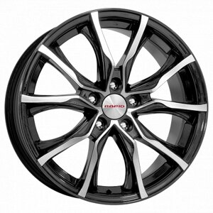 Диски R17 5x114,3 7,5J ET50 67,1 K&K Твист (КС697) алмаз черный