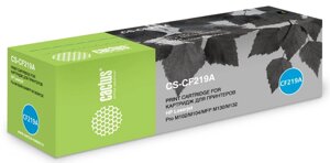 Драм-картридж (фотобарабан) лазерный Cactus CS-CF219A (19A/CF219), 12000 страниц, совместимый, для M104a Pro/M104w Pro/M132a Pro/M132fn Pro, с чипом