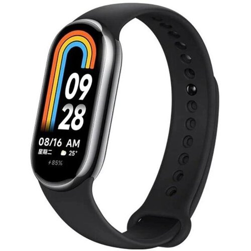 Фитнес-браслет Xiaomi Mi Smart Band 8, 1.62" AMOLED, черный (BHR7165GL/X46718)