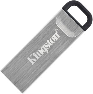 Флешка 128Gb USB 3.2 Kingston DataTraveler Kyson DTKN/128GB, серебристый (DTKN/128GB)