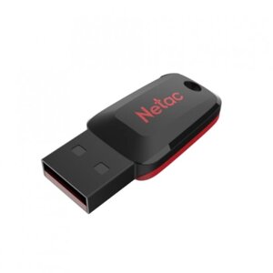 Флешка 64Gb USB 2.0 Netac U197, черный/красный (NT03U197N-064G-20BK)