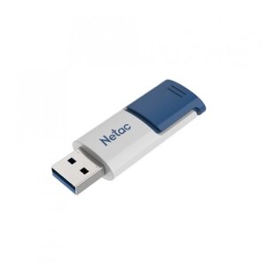Флешка 64gb USB 3.0 netac U182, белый/синий (NT03U182N-064G-30BL)