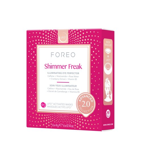 FOREO FOREO Освежающая смарт-маска для кожи вокруг глаз 2.0 Shimmer Freak 6 шт