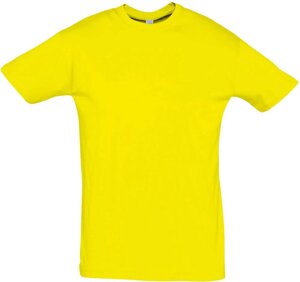 Футболка REGENT 150 желтая (лимонная), размер L
