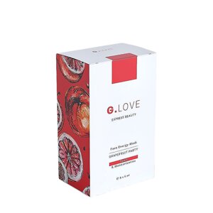 G. LOVE G. LOVE Тонизирующая увлажняющая маска для лица Grapefruit Party 8x6 мл