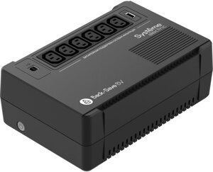 Ибп systeme electric back-save BV 800VA, 800 VA, 480 вт, IEC, розеток - 6, USB, черный (BVSE800I)