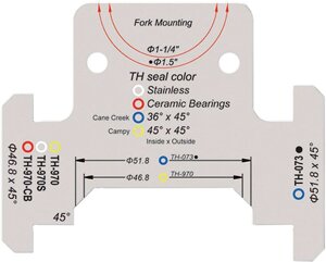 Инструмент FSA для измерения рулевых колонок и подшипников 1-1/4 и 1.5 (серебристый)