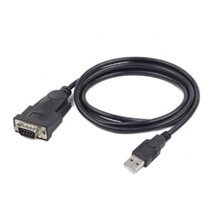 Кабель-адаптер USB 2.0(AM)-COM DB9m (RS232), cablexpert, 1.5m, черный (UAS-DB9m-02)