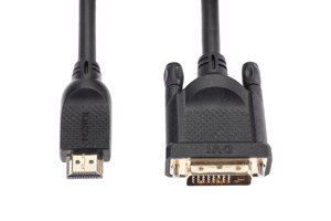 Кабель HDMI (19M)-DVI-D (M), ферритовый фильтр, 3 м, черный VCOM (CG484GD-3M)