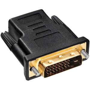 Кабель HDMI (19M)-DVI (M), черный buro (HDMI-19FDVID-m_adpt)