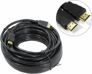 Кабель HDMI (19M)-HDMI (19M) v1.4, 20 м, черный Exegate