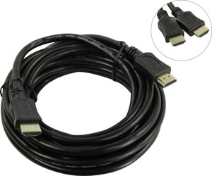 Кабель HDMI (19M)-HDMI (19M) v2.0 4K, экранированный, 10 м, черный Wize (C-HM-HM-10M)