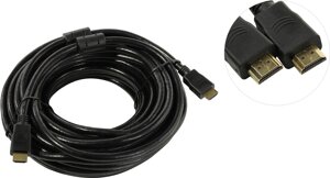 Кабель HDMI (19M)-HDMI (19M) v2.0 4K, ферритовый фильтр, 15 м, черный exegate EX-CC-HDMI2-15.0F (EX287727RUS)