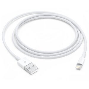 Кабель Lightning 8-pin-USB, Apple, 1м, белый (MXLY2ZM/A)