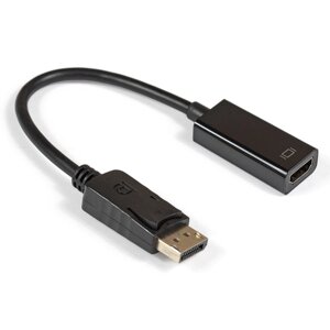 Кабель-переходник (адаптер) DisplayPort (20M)-HDMI (19F), 15 см, черный Exegate (EX284921RUS)