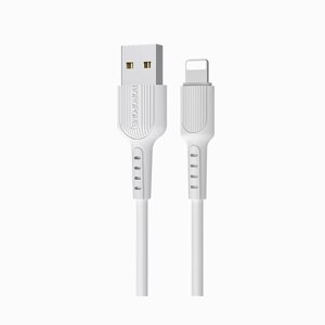 Кабель USB-Lightning 8-pin, 1м, белый Borofone Easy BX16 (99505)