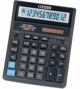 Калькулятор SDC-888TII 27х159х205мм, 12разр., черный