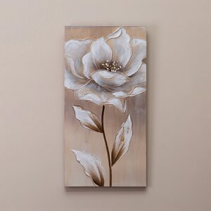 Картина Золотой цветок (40х80х3 см)