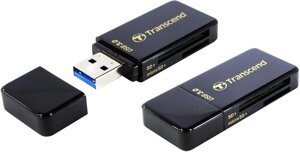 Картридер внешний Transcend TS-RDF5K, SD/microSD, USB 3.0, черный