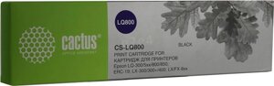 Картридж Cactus CS-LQ800 для Epson LQ-300/5xx/800/850; ERC-19; LX-300/300+400; LX/FX-8xx, ресурс 3 000 000 зн, black