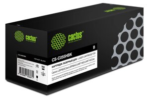 Картридж лазерный Cactus CS-C055HBK (055HBK/3020C002), черный, 7600 страниц, совместимый для Canon LBP663Cdw/LBP664Cx/MF746Cx/MF742Cdw/MF744Cdw