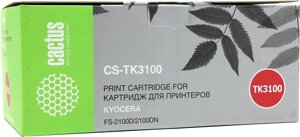 Картридж лазерный Cactus CS-TK3100 (TK-3100), черный, 12500 страниц, совместимый, для Kyocera FS-2100D, FS-2100DN, ECOSYS M3040dn, ECOSYS M3540dn