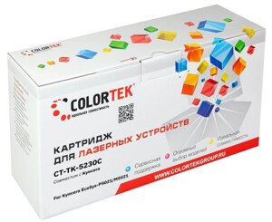 Картридж лазерный Colortek CT-TK-5230C (TK-5230C/1T02R9CNL0), голубой, 2200 страниц, совместимый для Kyocera ECOSYS M5521cdn/M5521cdw/P5021cdn/P5021cdw