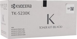 Картридж лазерный Kyocera TK-5230K/1T02R90NL0, черный, 2600 страниц, оригинальный для Kyocera P5021cdn/cdw, M5521cdn/cdw