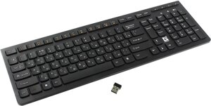 Клавиатура беспроводная Defender SM-535, мембранная, USB, черный (45535)