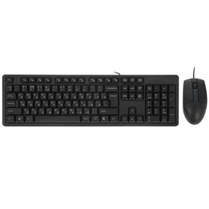 Клавиатура + мышь A4tech KK-3330S, USB, черный (KK-3330S USB (BLACK