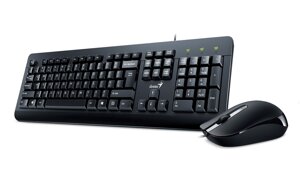 Клавиатура + мышь Genius Combo KM-160, USB, черный (31330001430)