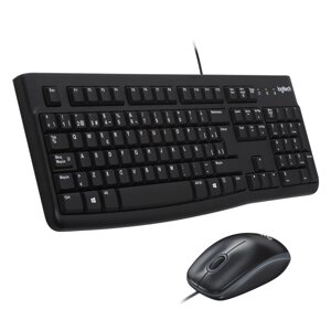 Клавиатура + мышь Logitech Desktop MK120, USB, черный (920-002589) Английская раскладка