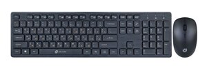 Клавиатура + мышь Oklick 240M, беспроводная, USB, черный (1091253)