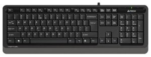 Клавиатура проводная A4Tech Fstyler FK10, мембранная, USB, черный/серый