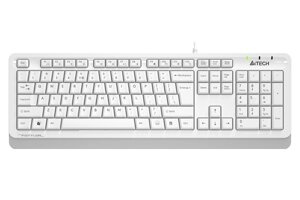 Клавиатура проводная A4Tech Fstyler FKS10, мембранная, USB, белый/серый (FKS10 WHITE)