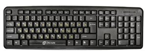 Клавиатура проводная Oklick 130M, мембранная, USB, черный