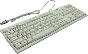 Клавиатура проводная Sven KB-S300, мембранная, USB, белый (SV-016647)