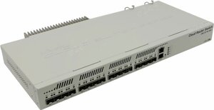 Коммутатор MikroTik Cloud Router Switch 317-1G-16S+RM, управляемый, кол-во портов: SFP+ 16x10 Гбит/с, установка в стойку (CRS317-1G-16S+RM)