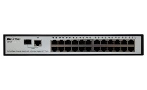 Коммутатор ORIGO OS1225, кол-во портов: 24x100 Мбит/с, кол-во SFP/uplink: combo RJ-45/SFP 1x1 Гбит/с, установка в стойку (OS1225/A1A)