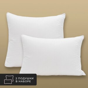 Комплект из 2 подушек Антистресс, лебяжий пух Ultra Soft в микрофибре (70х70 - 2 шт)