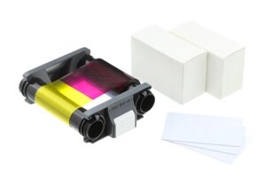 Комплект из цветной ленты и 100 карт для Badgy CBGP0001C